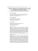 Editorial: Shifting from technology-enhanced learning to technology-transformed learning