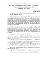 Một số suy nghĩ khi giảng dạy theo học chế tín chỉ từ kinh nghiệm giảng dạy học phần Xã hội học đại cương