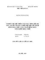 Tóm tắt Luận án tiến sĩ Y học: Nghiên cứu đặc điểm lâm sàng, nồng độ CRP, TNF-α huyết thanh và biến đổi một số chỉ số hình thái, chức năng tim ở bệnh nhân viêm khớp dạng thấp