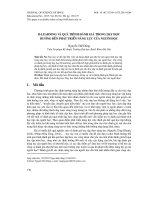 B-learning và quá trình đánh giá trong dạy học hướng đến phát triển năng lực của người học
