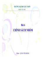 Bài giảng Quản trị mạng: Bài 6 - ĐH Quy Nhơn