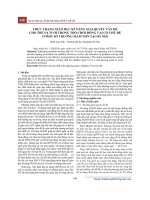 Thực trạng giáo dục kĩ năng giải quyết vấn đề cho trẻ 5-6 tuổi trong trò chơi đóng vai có chủ đề ở một số trường mầm non tại Hà Nội