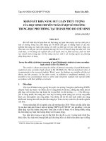 Khảo sát khả năng suy luận trừu tượng của học sinh chuyên toán ở một số trường Trung học phổ thông tại Thành phố Hồ Chí Minh
