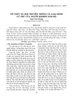 Tổ chức xã hội truyền thống và loại hình cư trú của người Khmer Nam Bộ