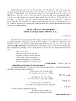 Ngày Xuân vui với men rượu trong văn học Việt Nam Trung Đại