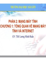 Bài giảng Kiến trúc máy tính và mạng máy tính (Phần 2): Chương 1 - Lương Minh Huấn