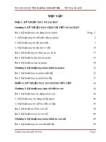 Giáo trình môn học May áo Jacket, Veston nữ 1 lớp