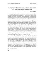 Về trợ vị từ tình thái Shall trong diễn ngôn hiến pháp Hợp chủng quốc Hoa Kỳ