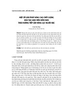 Một số giải pháp nâng cao chất lượng đào tạo giáo viên mầm non theo hướng tiếp cận năng lực người học