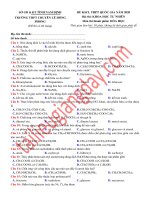 đề thi thử THPTQG 2020   hóa học   chuyên lê hồng phong   nam định  lần 1  có lời giải