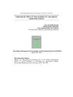 Exploring the effects of visual aesthetics in e-learning for engineering students