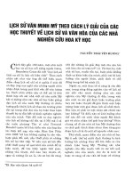 Lịch sử văn minh Mỹ theo cách lý giải của các học thuyết về lịch sử và văn hoá của các nhà nghiên cứu Hoa Kỳ học