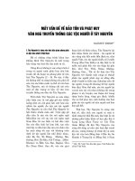 Mấy vấn đề về bảo tồn và phát huy văn hoá truyền thống các tộc người ở Tây Nguyên