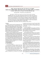 Thực trạng một số yếu tố tâm lí cần thiết trong quá trình thực thi công việc của công chức văn phòng ủy ban nhân dân cấp quận thành phố Hà Nội