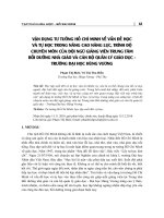 Vận dụng tư tưởng Hồ Chí Minh về vấn đề học và tự học trong nâng cao năng lực, trình độ chuyên môn của đội ngũ giảng viên Trung tâm Bồi dưỡng nhà giáo và cán bộ quản lý giáo dục - trường