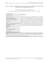 Ảnh hưởng của điều kiện ngâm và ủ đến hàm lượng gamma - aminobutyric acid và polyphenol trong hạt đậu xanh nẩy mầm