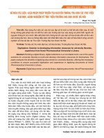 Số hóa tài liệu: Giải pháp phát triển tài nguyên thông tin cho các thư viện đại học, kinh nghiệm từ thư viện trường Đại học Dược Hà Nội