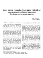 Khai hoang ven biển ở Nam Định thời Lê sơ qua nghiên cứu trường hợp khai hoang ở Quần Anh, huyện Hải Hậu (1485-1511)