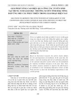 Giải pháp nâng cao hiệu quả công tác tuyển sinh tại Trung tâm Giáo dục thường xuyên tỉnh Đăk Nông đáp ứng nhu cầu phát triền trong giai đoạn hiện nay