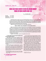 Nâng cao trách nhiệm xã hội của doanh nghiệp trong sử dụng nguồn nhân lực