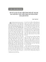 Một số tư liệu về cuộc chiến tranh Pháp - Việt (1946-1954) qua cuốn sách “Cuộc chiến tranh Pháp Đông Dương” của Alanh Rútxiô