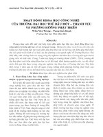 Hoạt động khoa học công nghệ của trường Đại học Thủ Dầu Một - Thành tựu và phương hướng phát triển