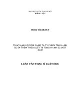 Thực hành quyền công tố tại phiên tòa hình sự sơ thẩm theo luật tố tụng hình sự việt nam 