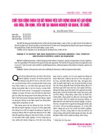 Chủ tịch công đoàn cơ sở trong việc xây dựng quan hệ lao động hài hòa ổn định, tiến bộ tại doanh nghiệp, cơ quan, tổ chức