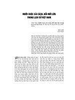 Mười cuộc cải cách, đổi mới lớn trong lịch sử Việt Nam