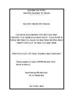 Vận dụng B-Learning tổ chức dạy học chương “Các định luật bảo toàn”- Vật lí 10 với sự hỗ trợ của mạng xã hội theo hướng phát triển năng lực tự học của học sinh.