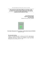 Measuring the moderating influence of gender on the acceptance of e-book amongst mathematics and statistics students at universities in Libya