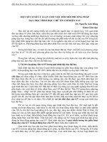 Một số cơ sở lý luận cho việc đổi mới phương pháp dạy học theo học chế tín chỉ hiện nay