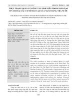 Thực trạng quản lý công tác sinh viên trong đào tạo tín chỉ tại các cơ sở đào tạo của ngân hàng nhà nước