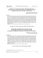 Thiết kế và ứng dụng tổ chức trò chơi ngôn ngữ trong giảng dạy tiếng Pháp cho các lớp không chuyên tại khoa Ngoại ngữ, Đại học Thái Nguyên