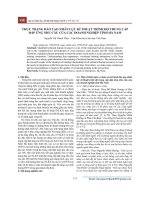 Thực trạng đào tạo nhân lực kĩ thuật trình độ trung cấp đáp ứng nhu cầu của các doanh nghiệp tỉnh Hà Nam