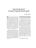 Một số vấn đề về văn học nữ quyền Trung Quốc