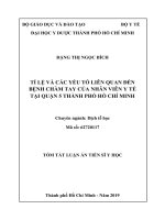 Tóm tắt Luận án tiến sĩ Y học: Tỉ lệ và yếu tố liên quan đến bệnh chàm tay của nhân viên y tế tại quận 5 thành phố Hồ Chí Minh