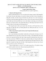 Quản lý chất lượng đào tạo tại Trung tâm Giáo dục Quốc phòng - An ninh, Đại học Quốc gia Hà Nội trong bối cảnh hiện nay