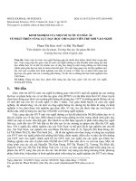 Kinh nghiệm của một số nước ở Châu Âu về phát triển năng lực dạy học cho giáo viên trẻ mới vào nghề