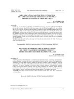 Biện pháp nâng cao tính tích cực học tập của sinh viên dân tộc thiểu số năm thứ nhất Trường Cao đẳng Sư phạm Điện Biên