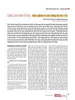 Giảng dạy Kinh tế học - Kinh nghiệm từ một trường đại học ở Áo