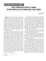 Phụ chính đại thần Lê Trinh, danh nhân lịch sử mới được phát hiện