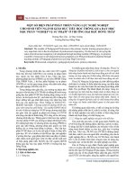 Một số biện pháp phát triển năng lực nghề nghiệp cho sinh viên ngành giáo dục tiểu học thông qua dạy học học phần “nghiệp vụ sư phạm” ở trường Đại học Đồng Tháp