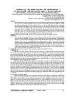 Khai phá dữ liệu: Phân tích xếp loại tốt nghiệp và cơ hội việc làm của sinh viên sử dụng kỹ thuật phân lớp