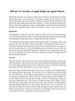 Đôi nét về văn hóa và nghệ thuật của người Maroc