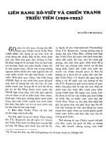 Liên bang Xô - Viết và chiến tranh Triều Tiên (1950-1953)