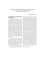 Một số vấn đề về lễ hội ở Việt Nam những năm gần đây