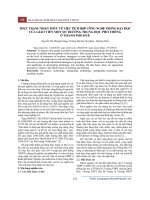 Thực trạng nhận thức về việc tích hợp công nghệ trong dạy học của giáo viên một số trường trung học phổ thông ở thành phố Huế