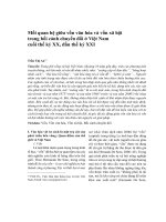 Mối quan hệ giữa vốn văn hóa và vốn xã hội trong bối cảnh chuyển đổi ở Việt Nam cuối thế kỷ XX, đầu thế kỷ XXI