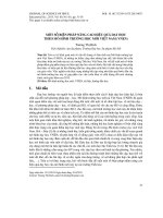 Một số biện pháp nâng cao hiệu quả dạy học theo mô hình trường học mới Việt Nam (VNEN)